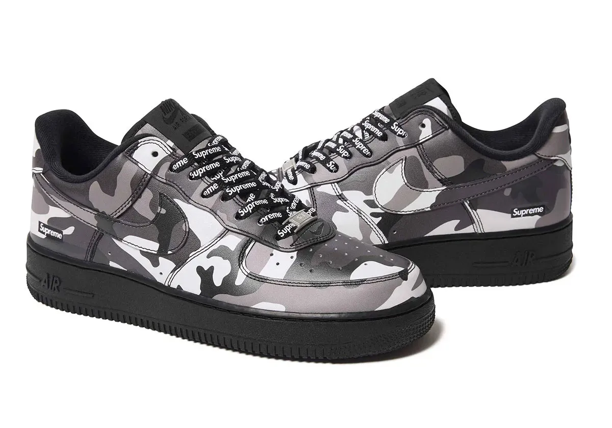 Supreme x Nike Air Force 1 Snow Camo sneakers